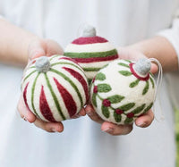 Felted Sky Christmas Ornament 3 Pack