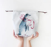 Blue Rabbit House Sock Project Bag