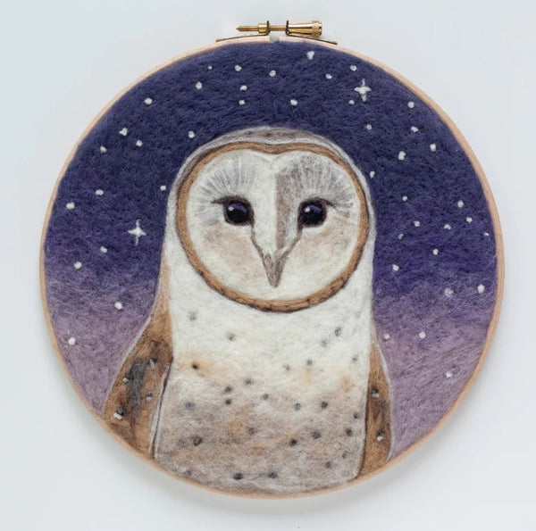 Felted Sky Barn Owl