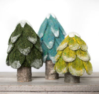 Felted Sky Evergreen Trees
